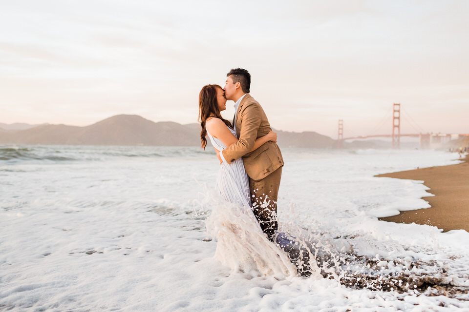 Baker Beach Engagement photo session