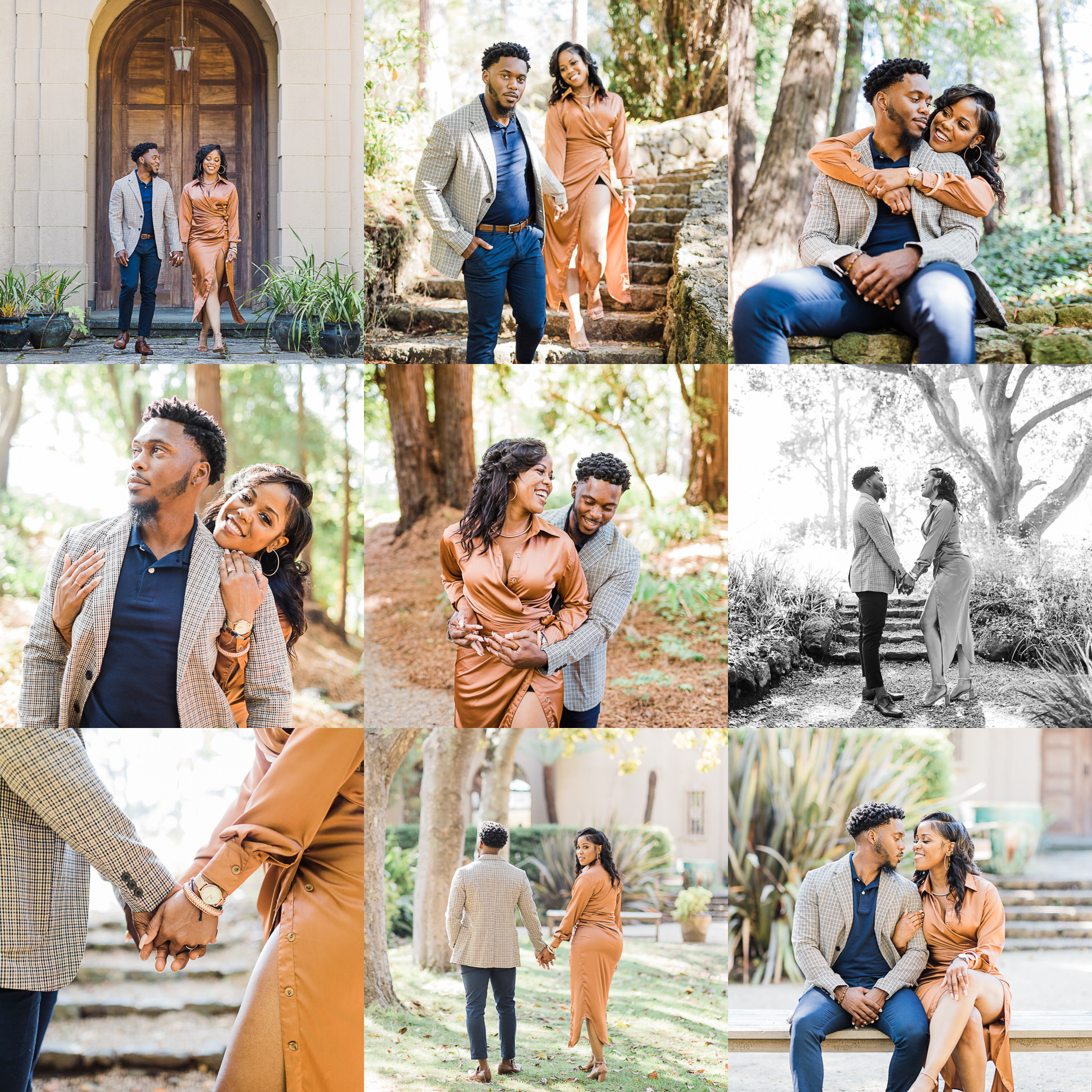 Blake Garden Engagement Shoot. Kensington California, UC Berkeley